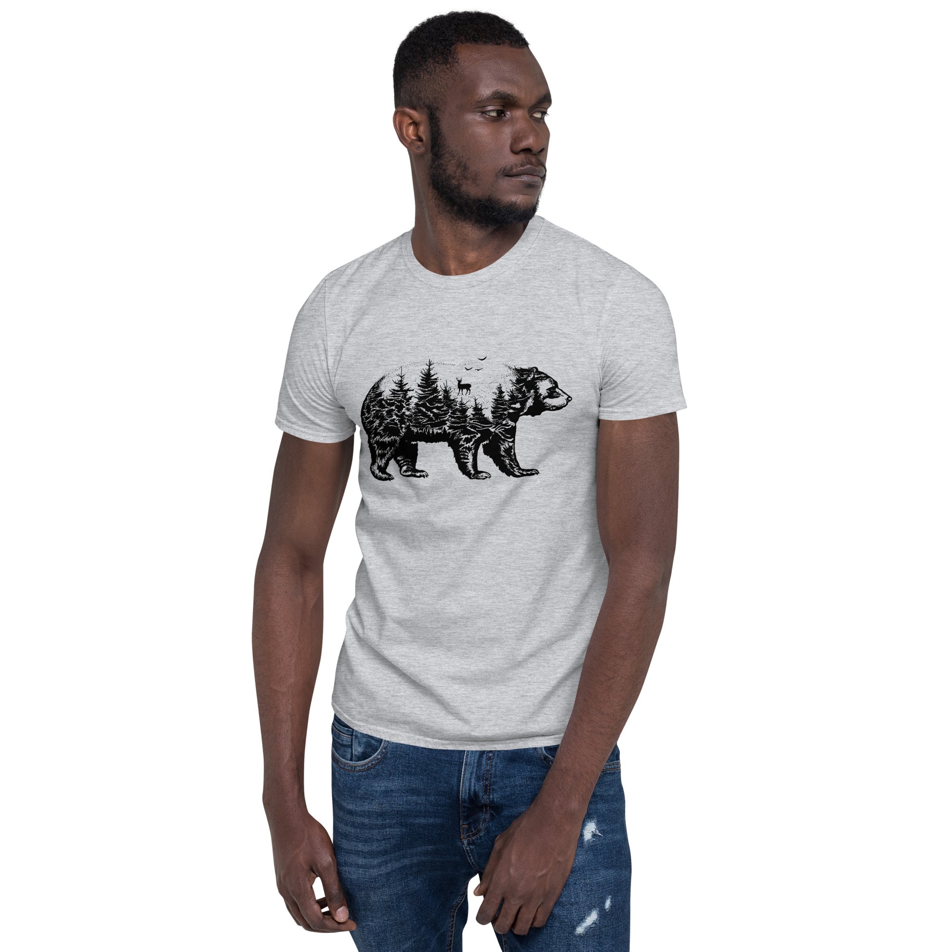 Bear Nature Tee Grey