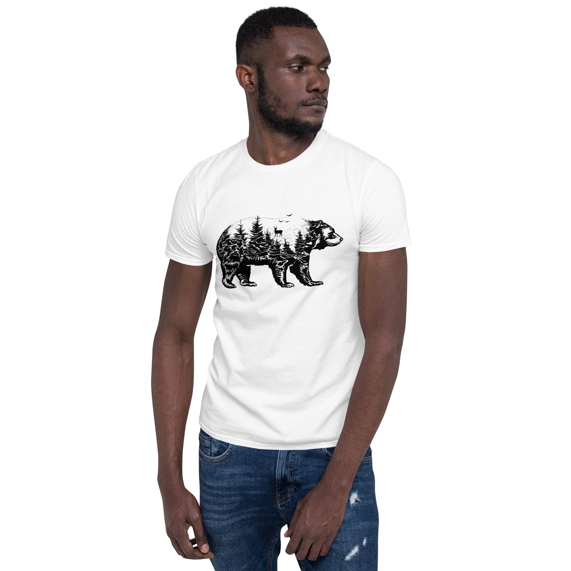 Bear Nature Tee White Right