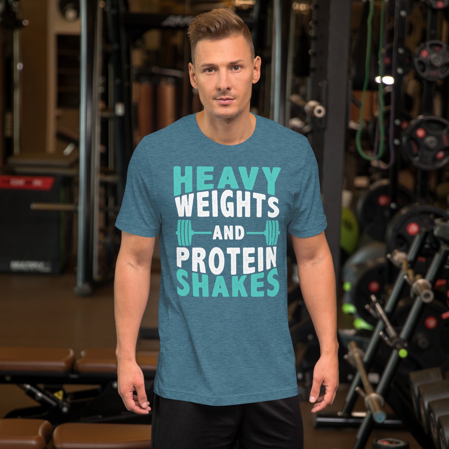 Heavy weights and protein shakes Tee