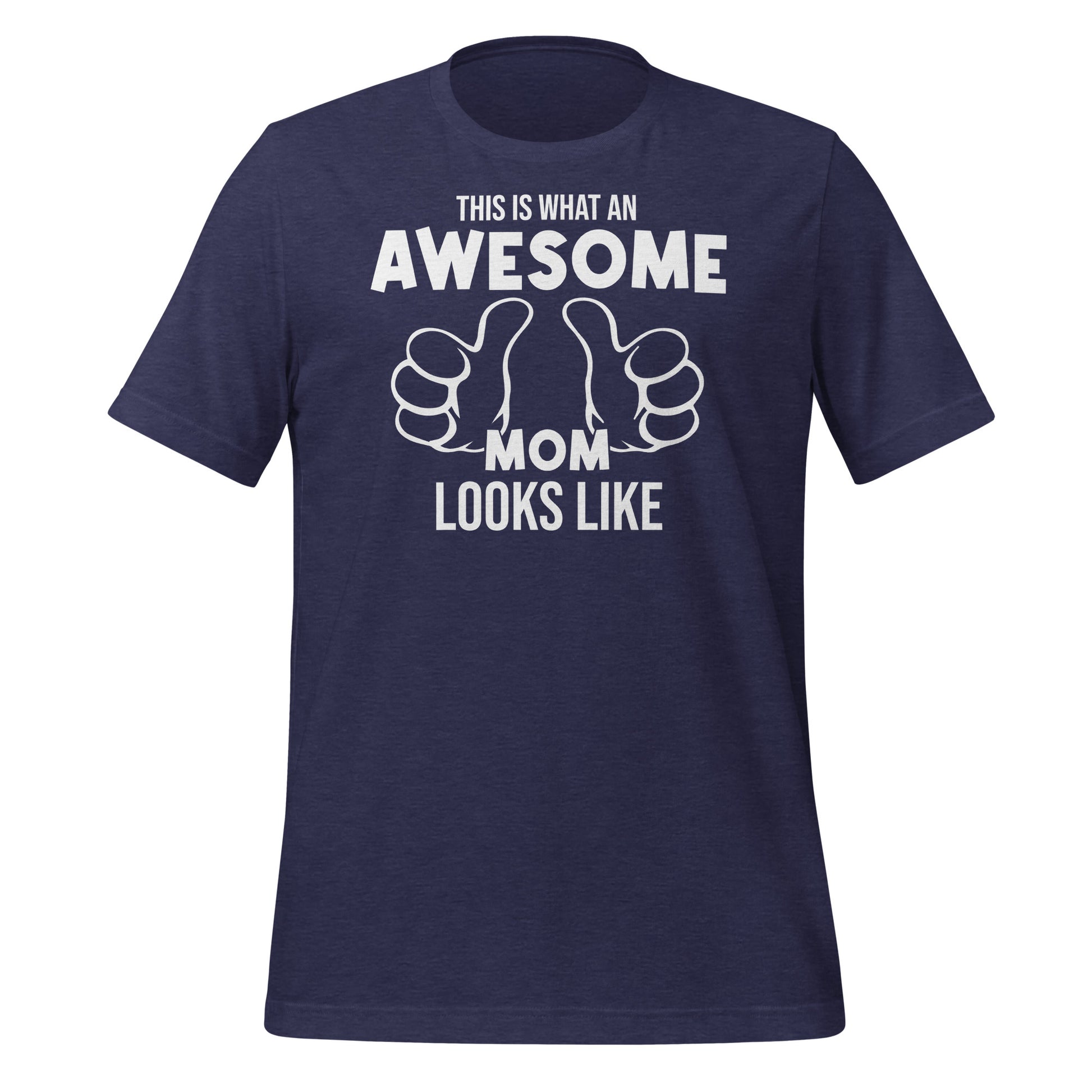Awesome Mom Tee Navy