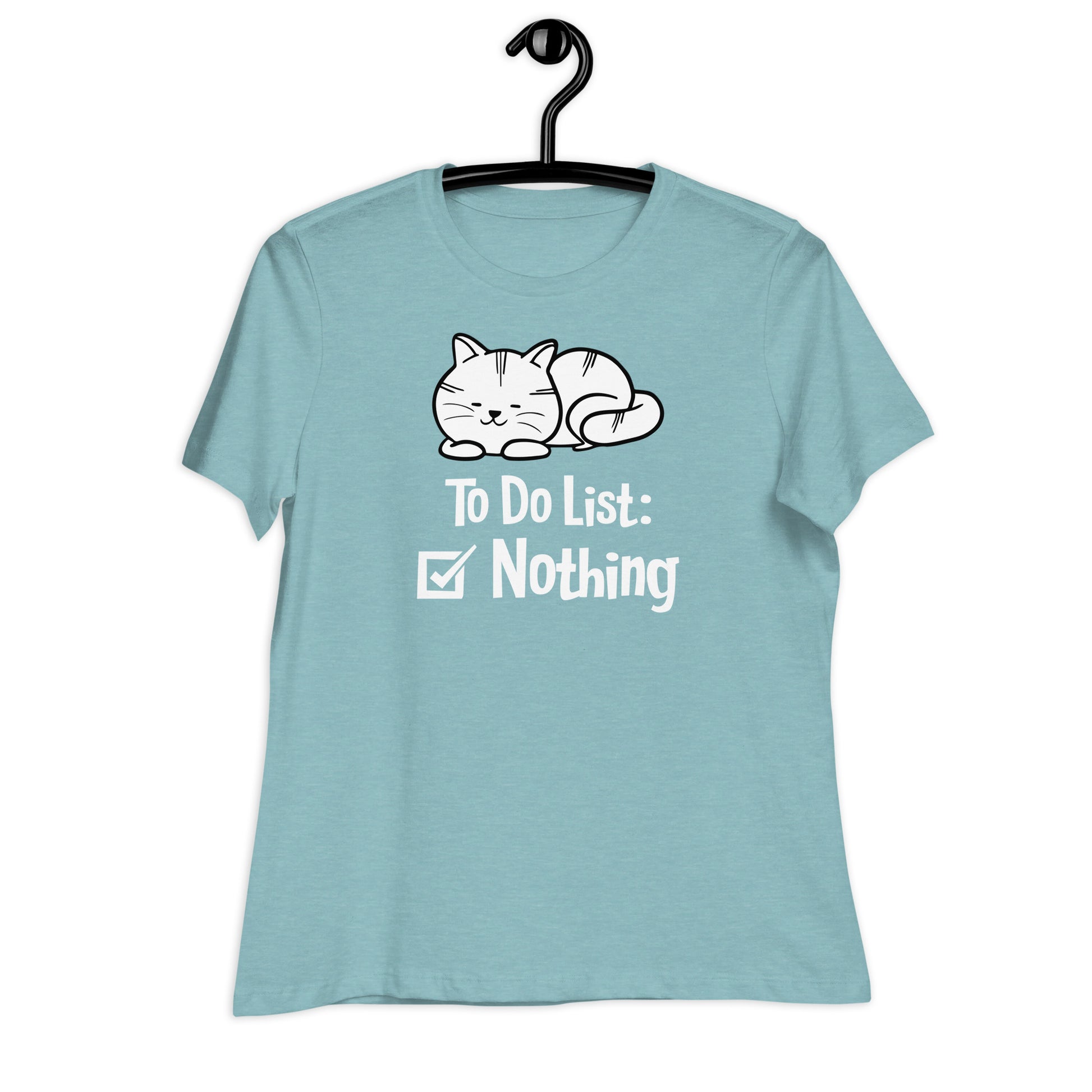 Nothing to do cat Tee Blue